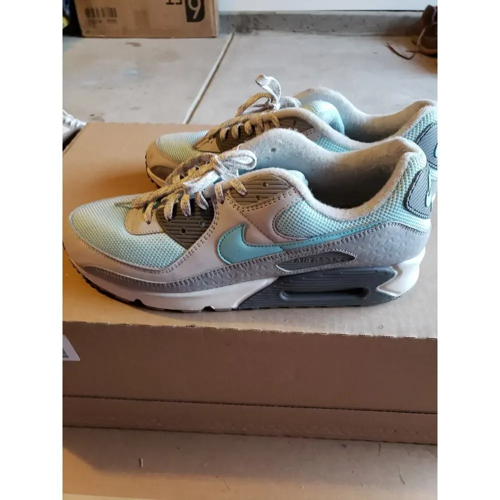 Nike Air Max 90 Shoes Size 15 Mens Blue Snowflake Basketball DQ0789 001